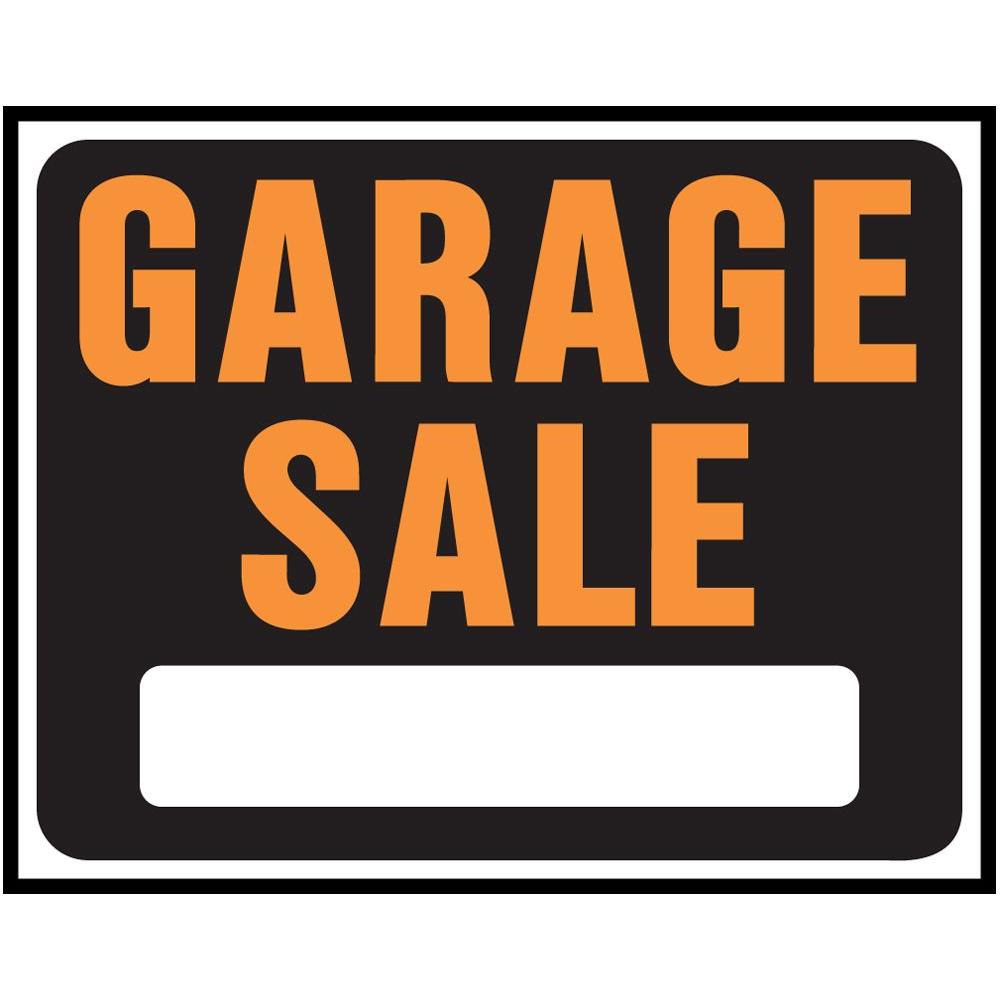 Hy Ko 15 In X 19 In Plastic Garage Sale Sign Sp 110 The Home Depot