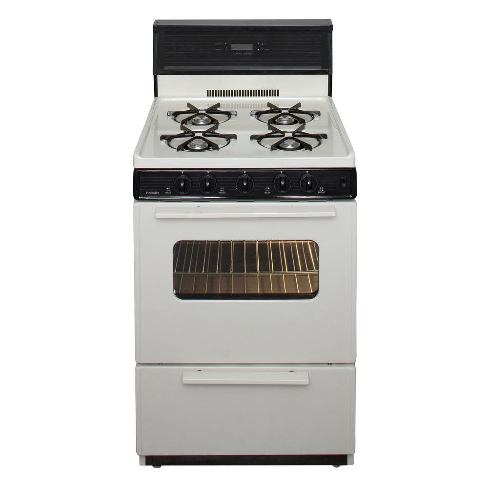Premier 24 in. 2.97 cu. ft. Freestanding Gas Range in BiscuitSCK240TP