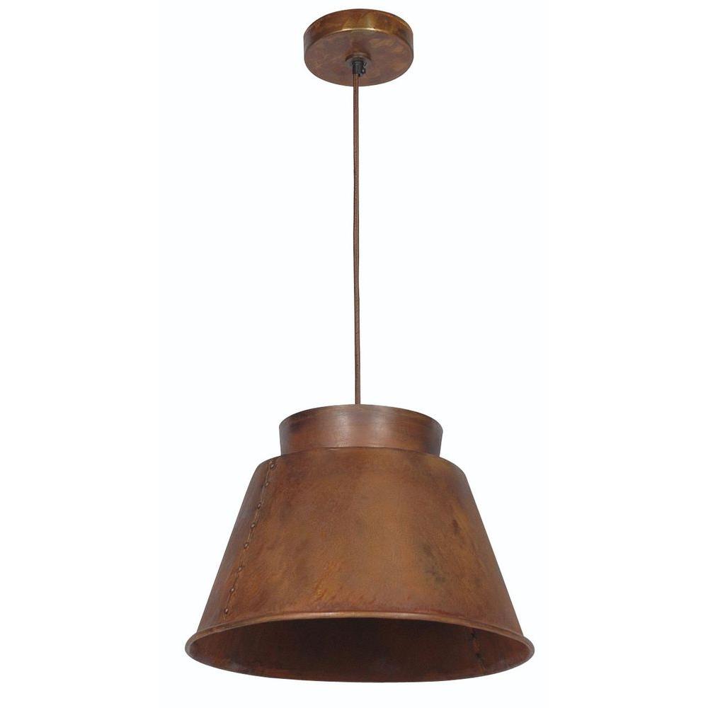 Kenroy Home Metalsmith 1Light Rust Pendant92088RST The Home Depot