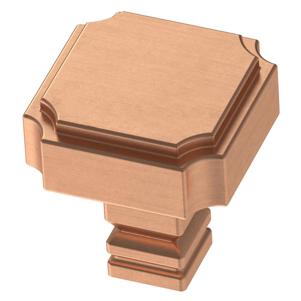 Copper Liberty Cabinet S Hardware The Home Depot 28mm Brushed Copper Square Cabinet