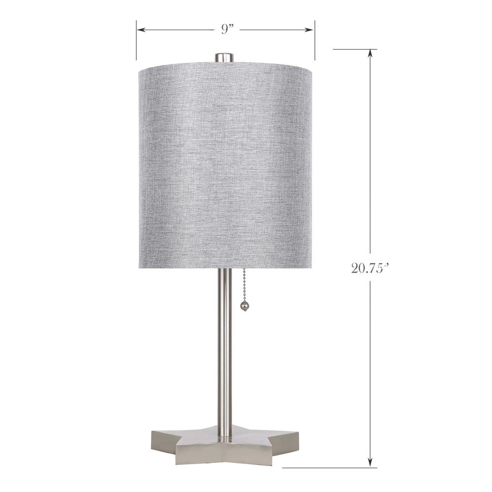 grey star table lamp