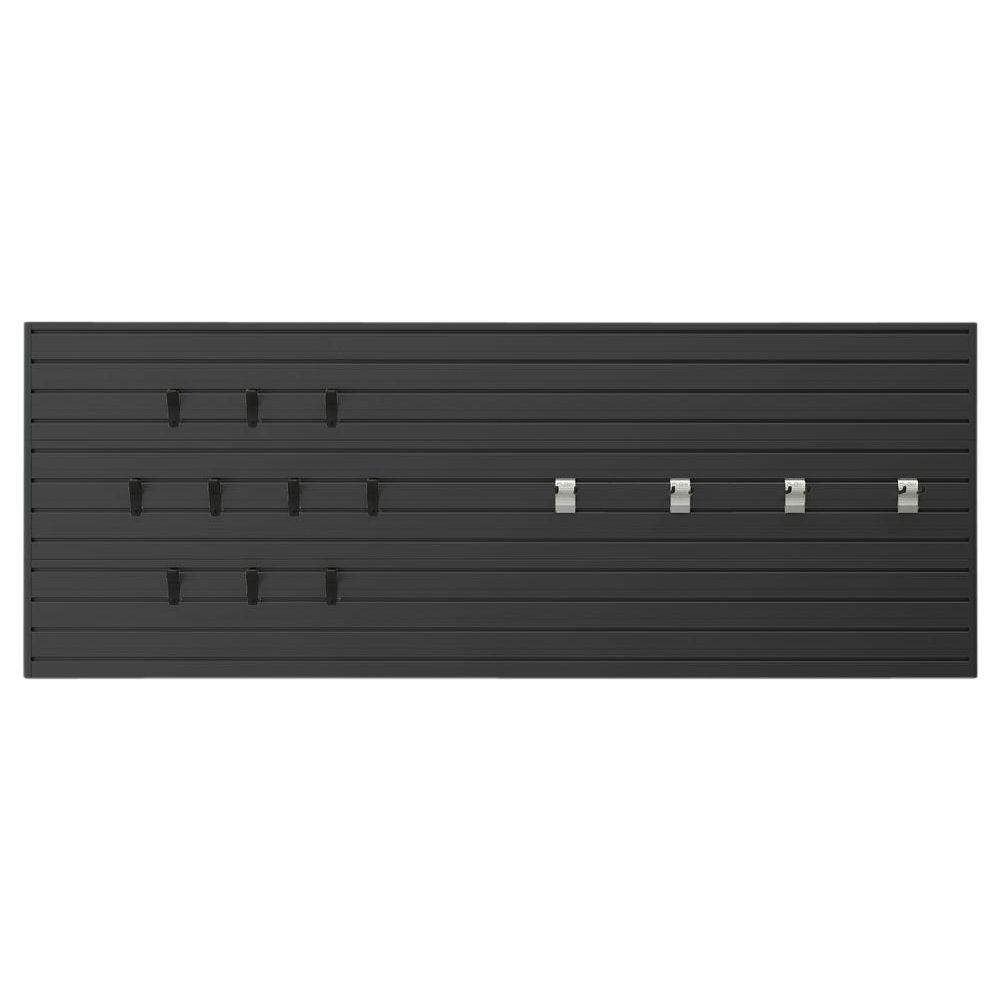 Flow Wall Modular Garage Wall Panel Set With Storage Hooks In