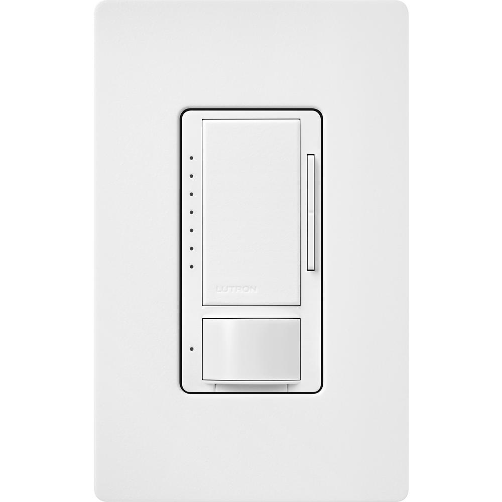 Lutron Maestro Led Dimmer And Motion Sensor Single Pole And Multi Location Snow