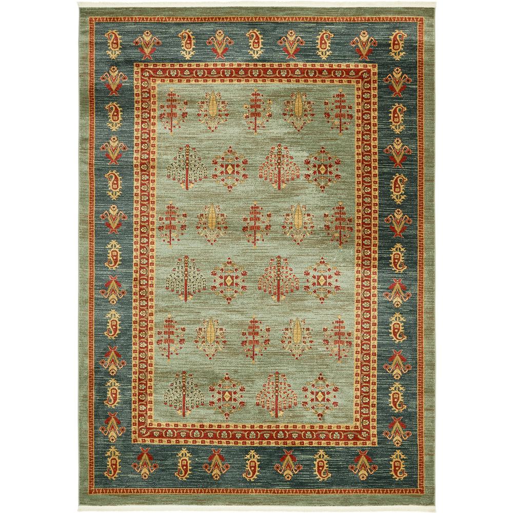 StyleWell Fars Darya Blue/MultiColor 8 ft. x 11 ft. Global Area Rug3139887 The Home Depot