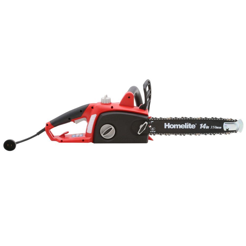 Homelite 14 in. 9 Amp Electric Chainsaw-UT43103A - The Home Depot