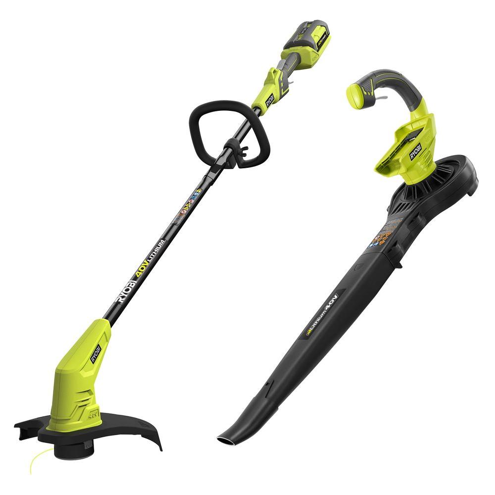 battery trimmer and blower