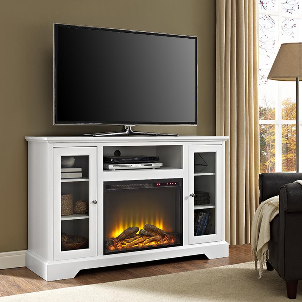 White Walker Edison Furniture Company Fireplace Tv Stands Hd52fp32wh 64 1000 