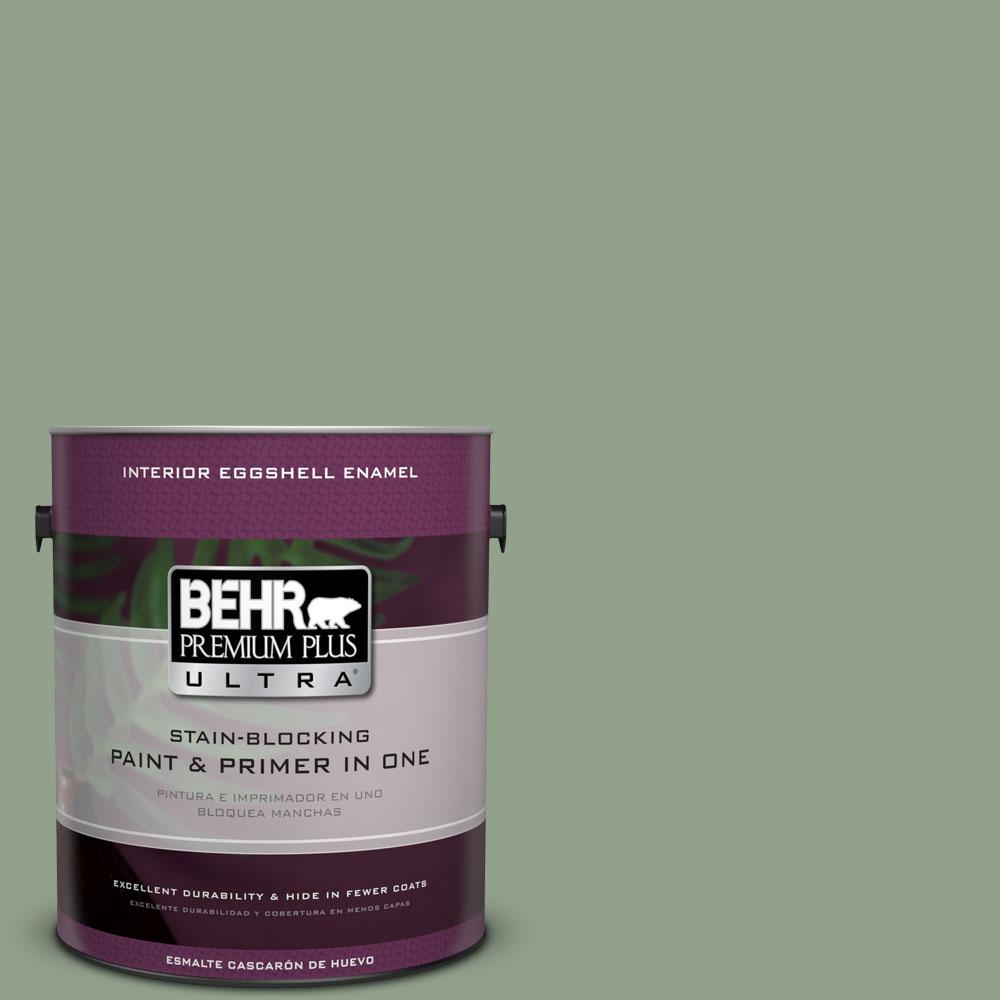 BEHR Premium Plus Ultra 1gal. 440F4 Athenian Green Eggshell Enamel