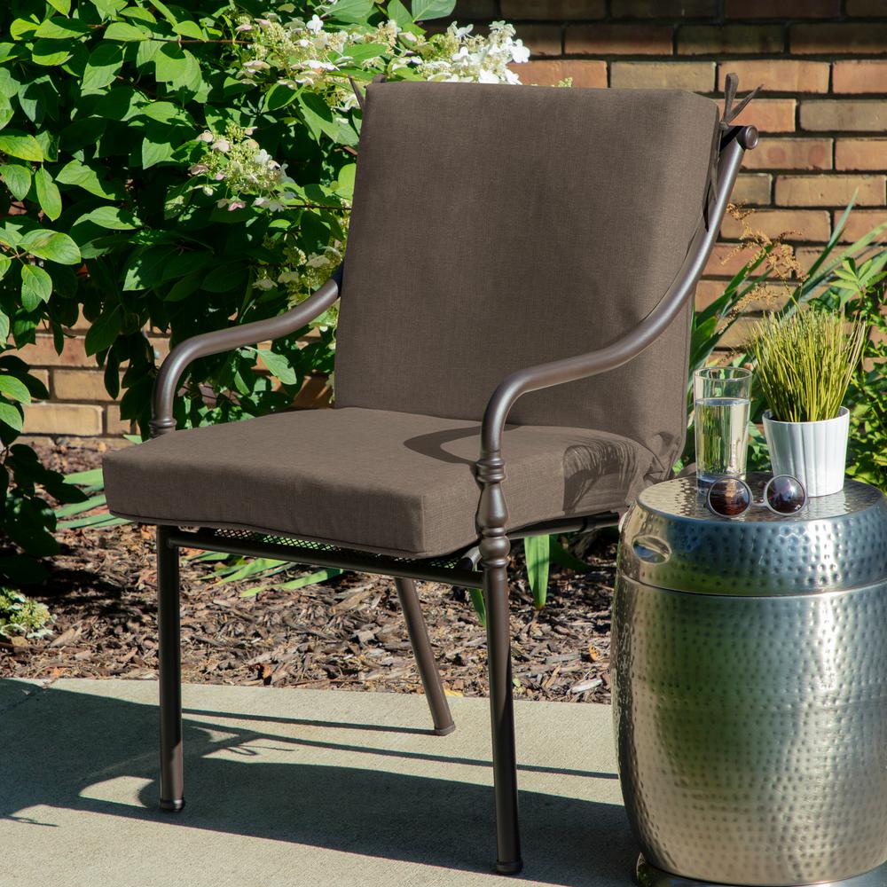 Home Decorators Collection 22 X 40 Sunbrella Cast Shale Mid Back Outdoor Dining Chair Cushion Ah1x534b D9d1 The Home Depot