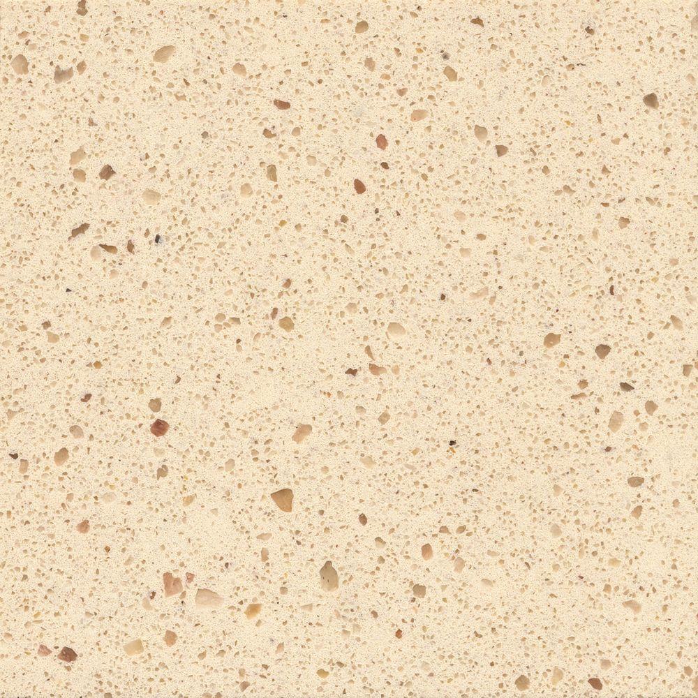 Silestone 2 In X 4 Quartz Countertop Sample Lena Ss Q0490 Quartz Countertop Sample In Capri Limestone