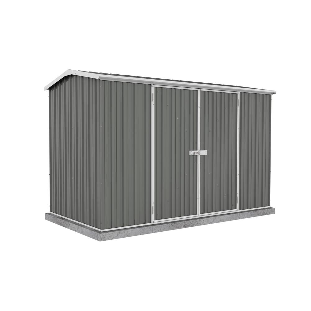 ABSCO Premier 10 ft. x 5 ft. Woodland Gray Metal Shed 