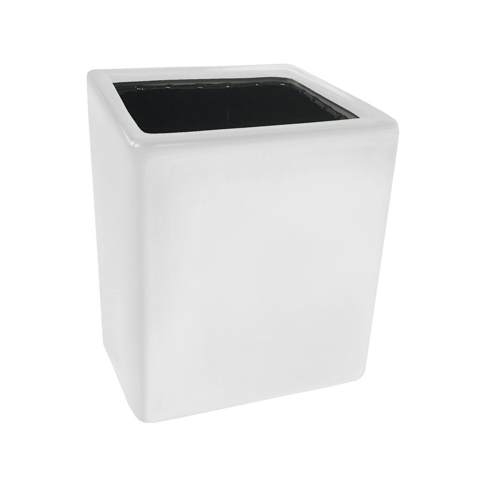 Arcadia Garden Products Cube 5 1 2 In X 6 White Ceramic Wall Arcadia Garden Products Cube 5 1 2 In X 6 White Ceramic Wall Planter Wp02w The Home Depot