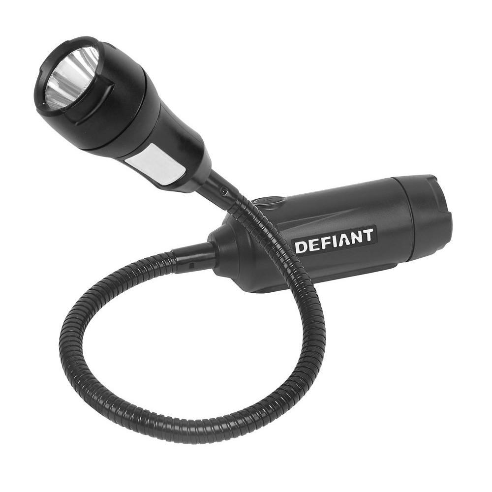 Aluminum Defiant Flashlights Accessories Safety Security Cree Aa 250 Lumen Flexible Flashlight