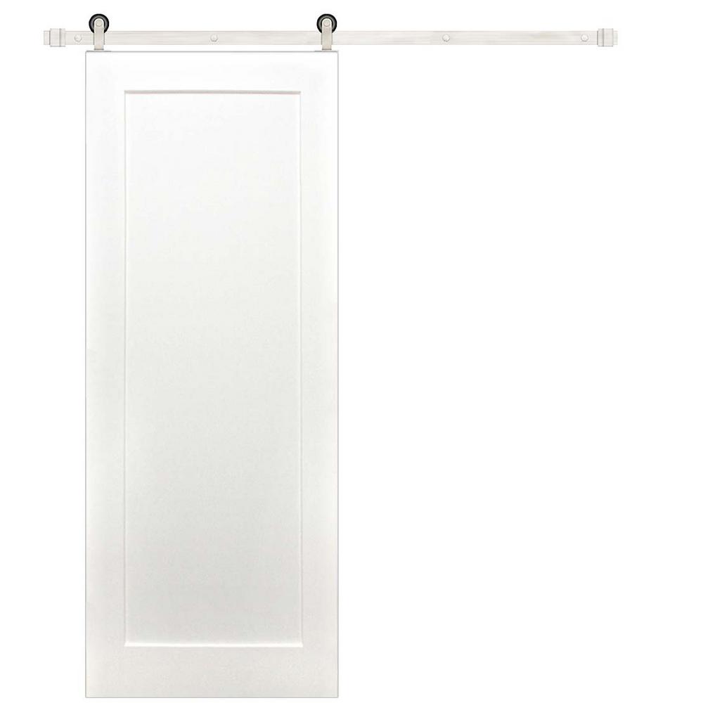 Pacific Entries 32 In X 80 In Shaker 1 Panel Primed Pine