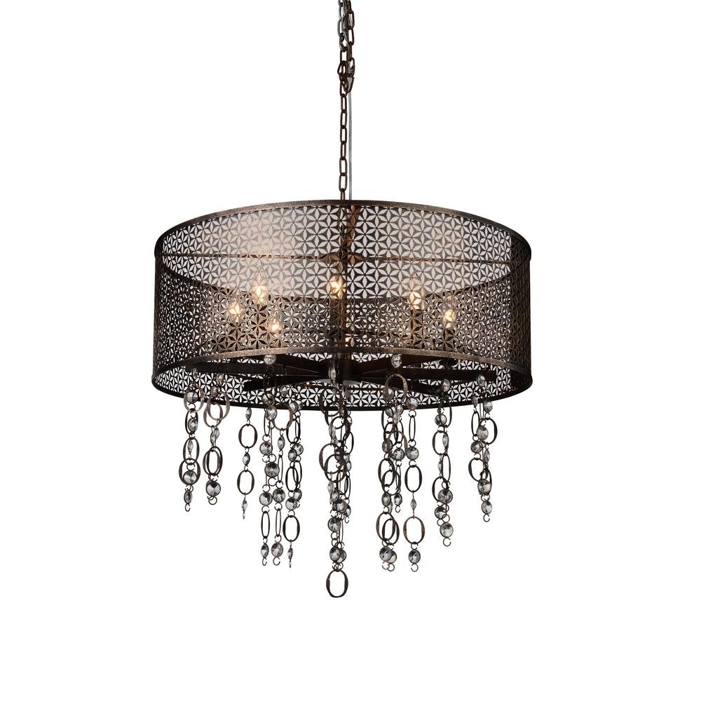 Cwi Lighting Pollett 8 Light Golden Bronze Chandelier 9901p28 185 Cwi Lighting Pollett 8 Light Golden Bronze Chandelier