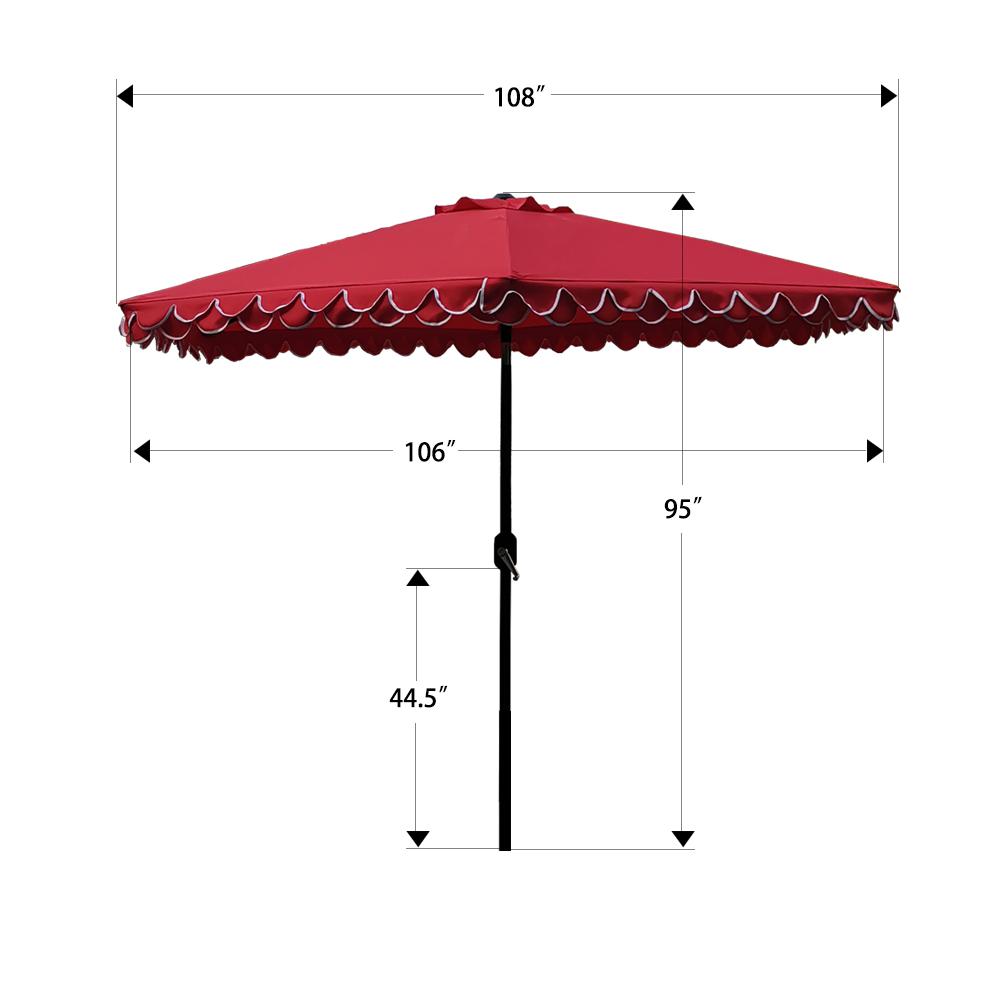 umbrella with wind flaps