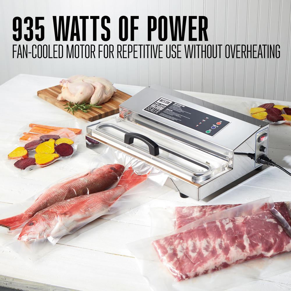 Weston Pro 2600 Stainless Steel Food Vacuum Sealer 651301W The Home Depot