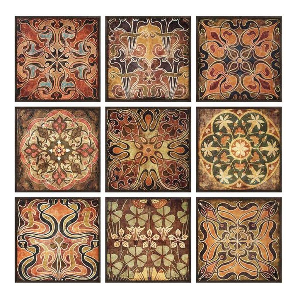 1 Canvas Art Wall The Home Depot Tuscan Wood Wall Panel Set Of 9