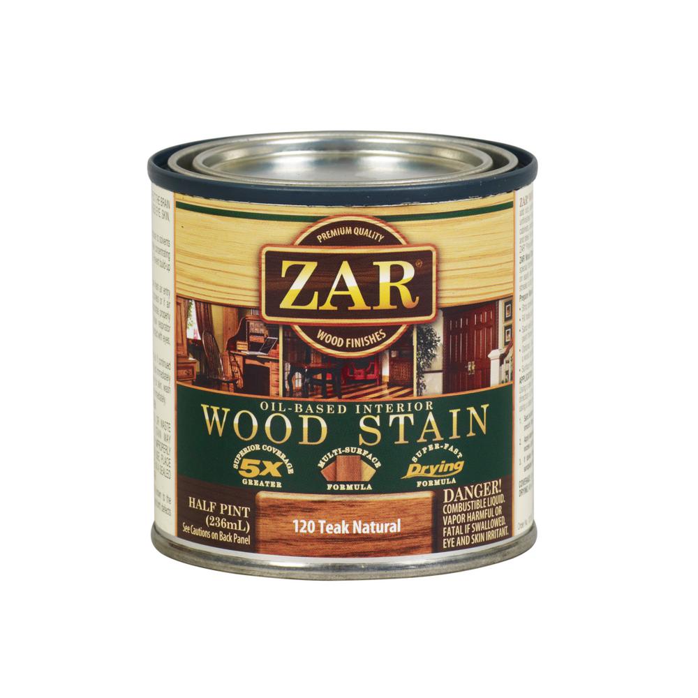 Zar 120 8 Oz Teak Natural Wood Interior Stain 2 Pack 209079 The Teak Natural Wood Interior Stain 2 Pack