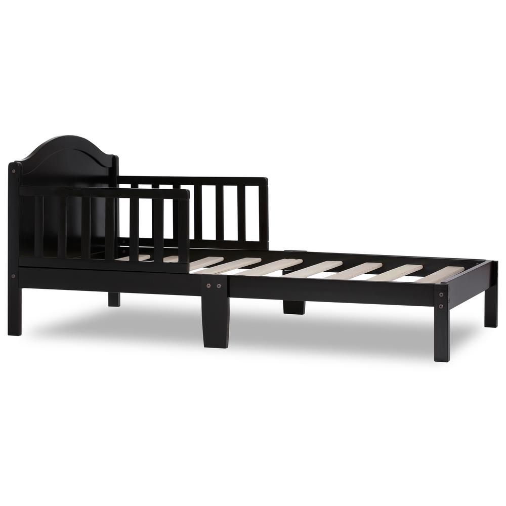 black toddler bed