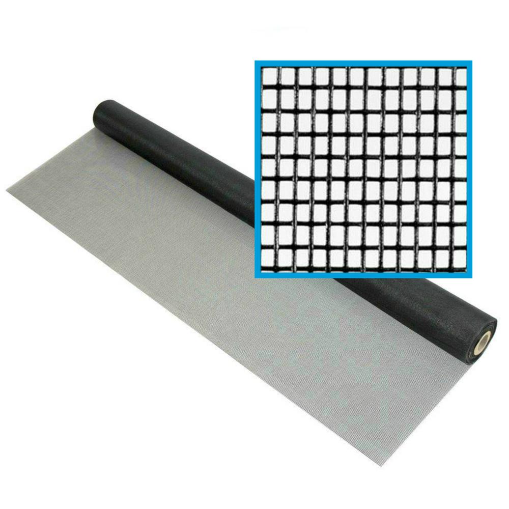 DocaScreen 72 in. x 100 ft. Fiberglass Window Screen Mesh, Porch and Patio Screen Replacement, Window Screen Roll (Black)