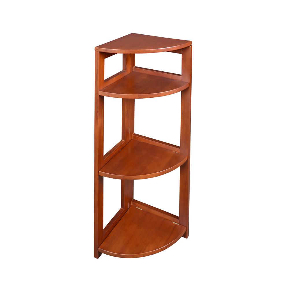 Niche Flip Flop Cherry 3 Shelf Corner Folding Bookcase Ffc3412ch Niche Flip Flop Cherry 3 Shelf Corner Folding Bookcase Ffc3412ch The Home Depot