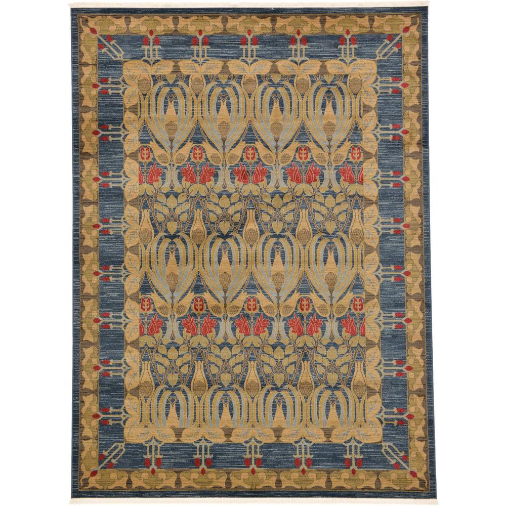 Unique Loom Heritage Navy Blue 8 Ft X 11 Area Rug 3121093 Unique Loom Heritage Navy Blue 8 Ft X 11 Area Rug