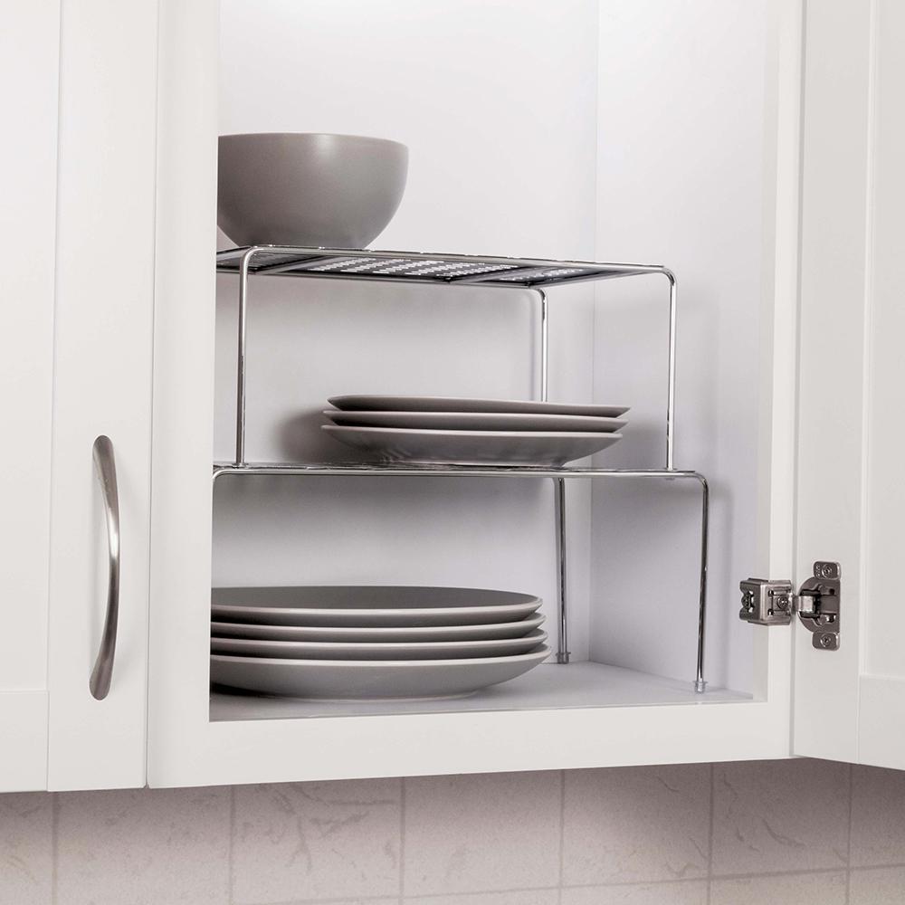 Stainless Steel Pantry Organizers Kitchen Storage Organization White Expandable And Stackable Storage Shelves
