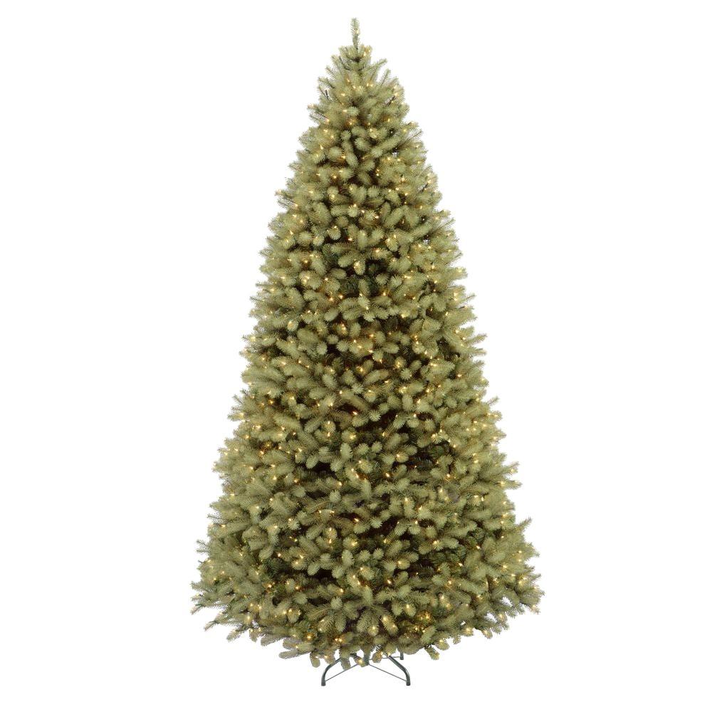 National Tree Company 12 Ft Pre Lit Downswept Douglas Fir Artificial Christmas Tree With Clear Lights Pedd1 312 120 The Home Depot