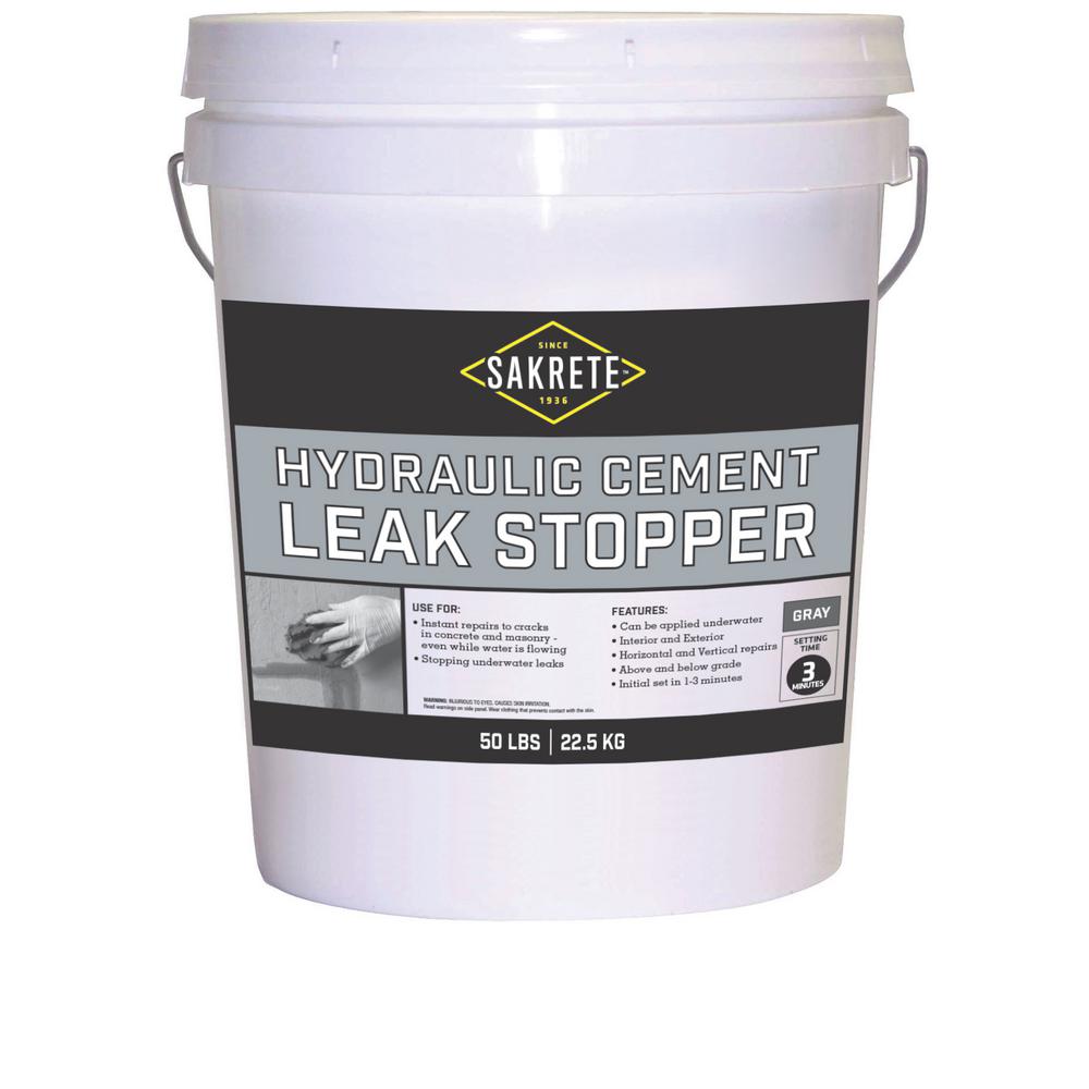 SAKRETE 50 lb. Gray Leak Stopper Concrete Mix-60200700 - The Home Depot