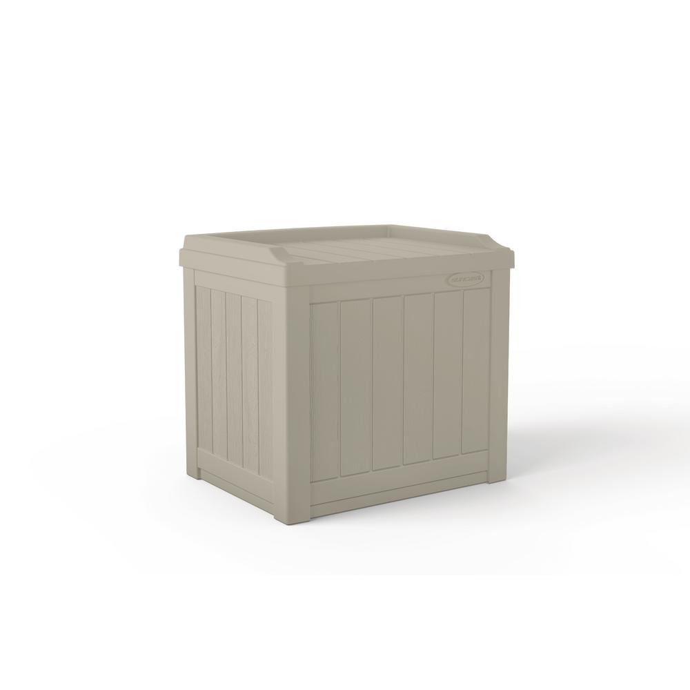 Suncast 22 Gal. Deck Box with SeatSS601 The Home Depot