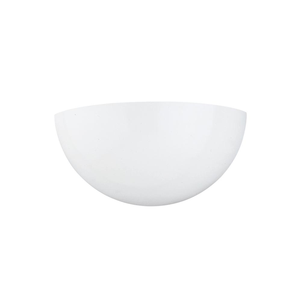 Sea Gull Lighting Decorative Wall Sconce 1-Light White Sconce with LED Bulb by Sea Gull Lighting