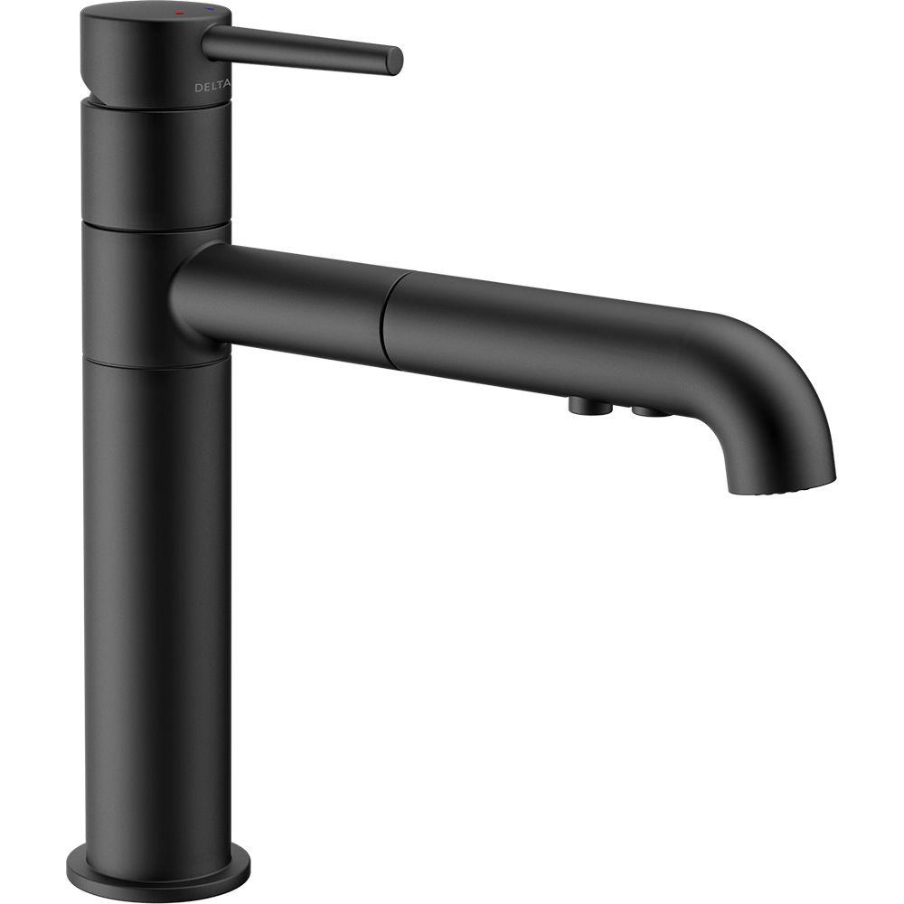 matte black delta pull out faucets 4159 bl dst 64_1000
