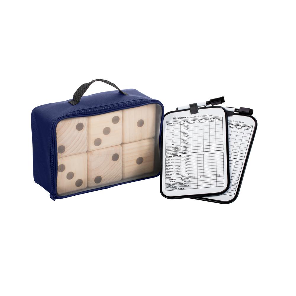 Triumph Sports USA Big Roller Wooden Lawn Dice3573352 The Home Depot