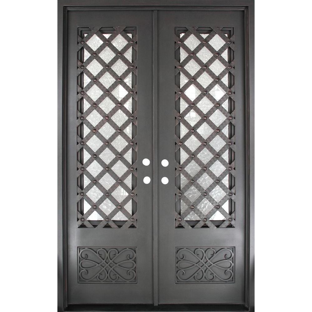 Double Door Iron Doors Front Doors The Home Depot