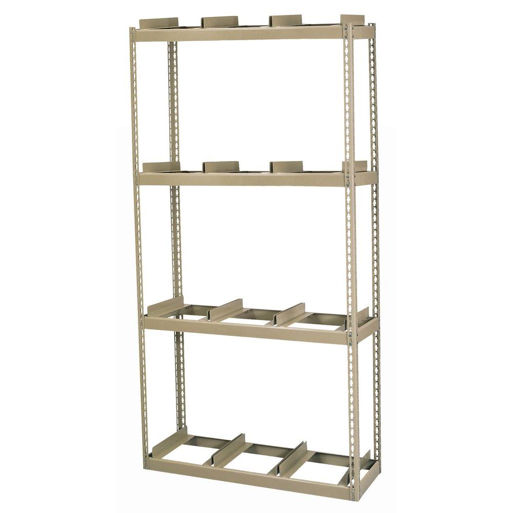 Edsal 84 inch H x 42 inch W x 16 inch D 4-Shelf Steel Commercial Rivet Lock... by Edsal