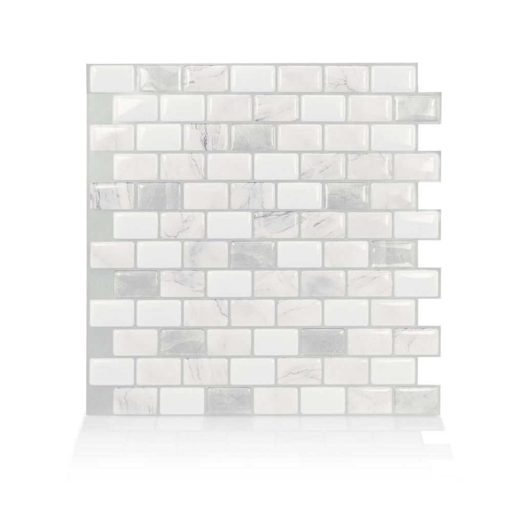 Smart Tiles Ravenna Roma 9 80 In W X 74 H Gray L And Stick Self Adhesive Mosaic Wall Tile Backsplash 4 Pack Sm1103g 04 Qg The Home Depot - Home Depot Wall Tiles Self Adhesive Smart Tiles Ravenna Roma 9 80 In W X 74 H Gray L And Stick Self Adhesive Mosaic Wall Tile Backsplash 4 Pack Sm1103g 04 Qg The Home Depot - Home Depot Wall Tiles Self Adhesive