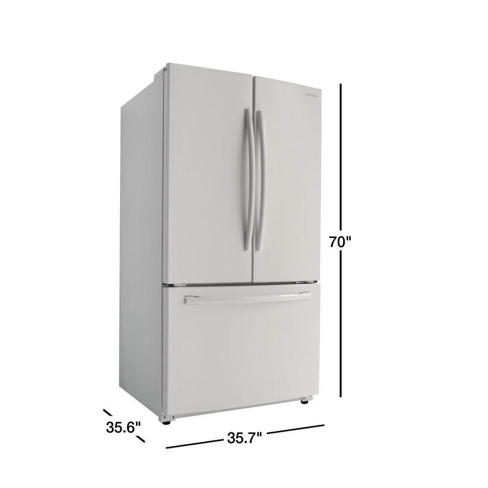 Samsung 25 5 Cu Ft French Door Refrigerator In White