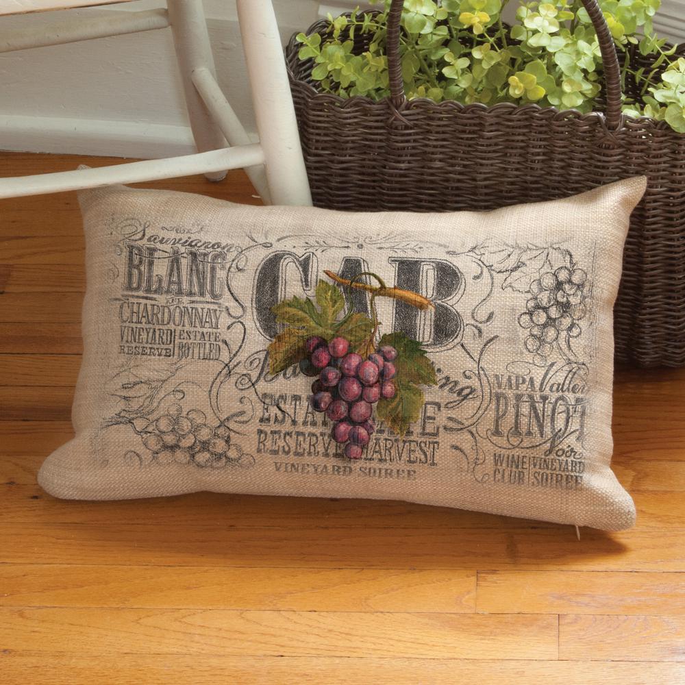 Heritage Lace Wine Country Natural Graphic Polyester 12 In X 20