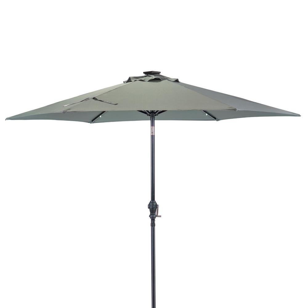 Solar Lighted Patio Umbrellas Patio Furniture The Home Depot