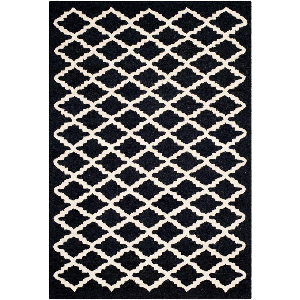 Safavieh Empire Black Ivory 4 Ft X 6 Area Rug Em459d The Cambridge Black Ivory 4 Ft X 6 Area Rug