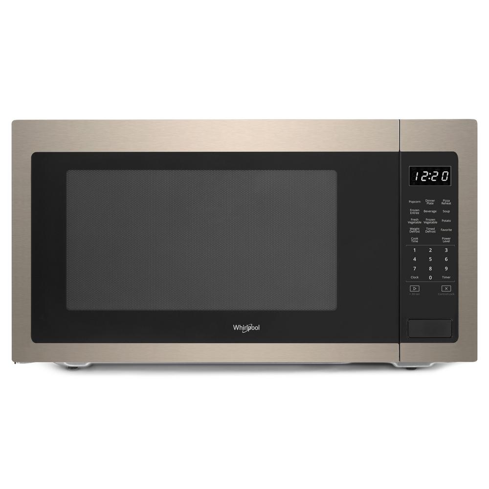 Whirlpool 2 2 Cu Ft Countertop Microwave In Sunset Bronze With