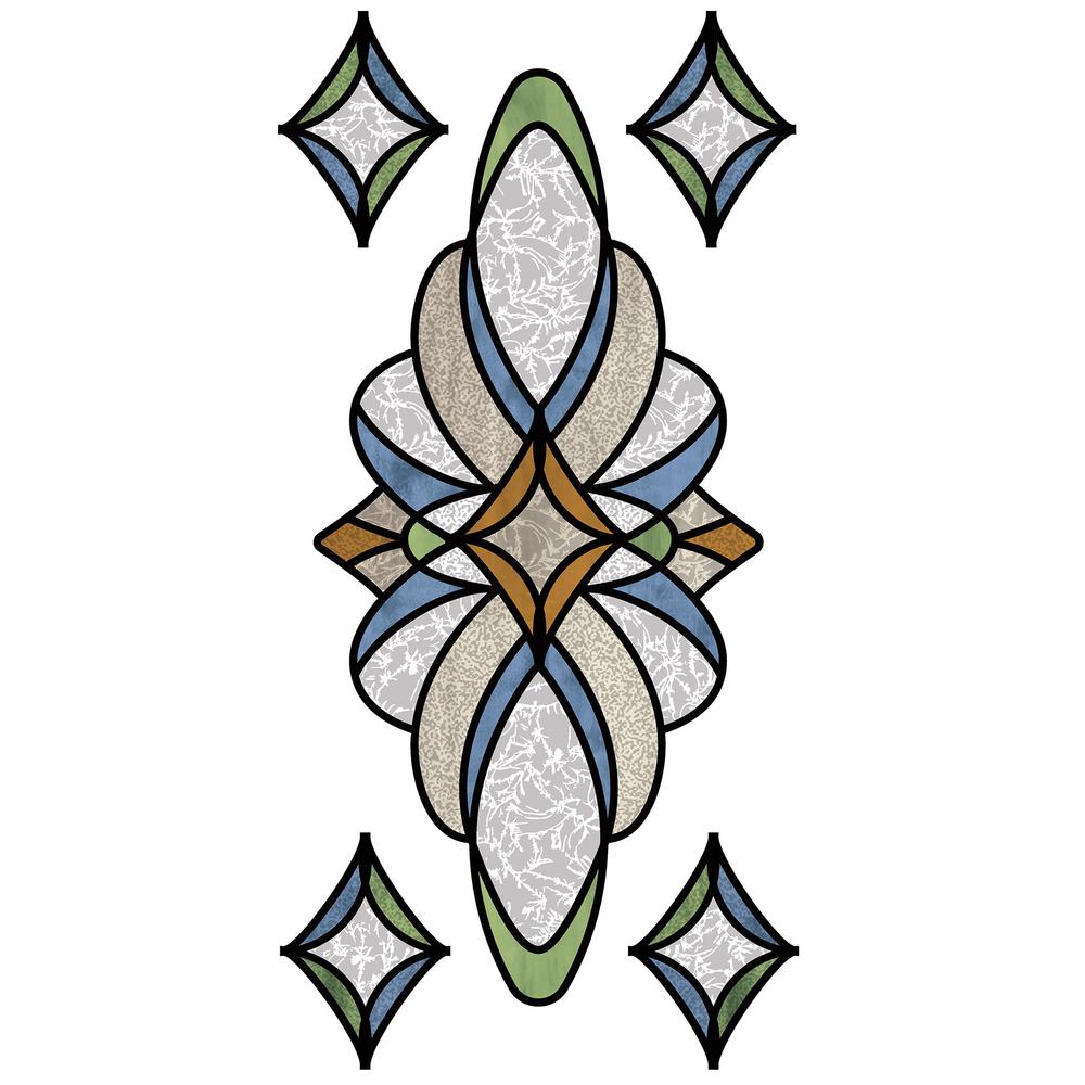 Inhome Blue Meriden Stained Glass Wall Decal Set Of 2 Tnh2424 The Home Depot - Stained Glass Wall Decal Inhome Blue Meriden Stained Glass Wall Decal Set Of 2 Tnh2424 The Home Depot - Stained Glass Wall Decal