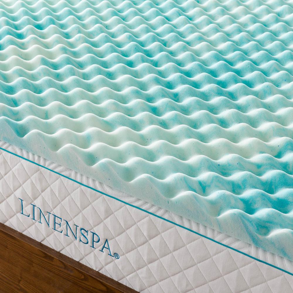 Linenspa 2 In Queen Gel Memory Foam Mattress Topper