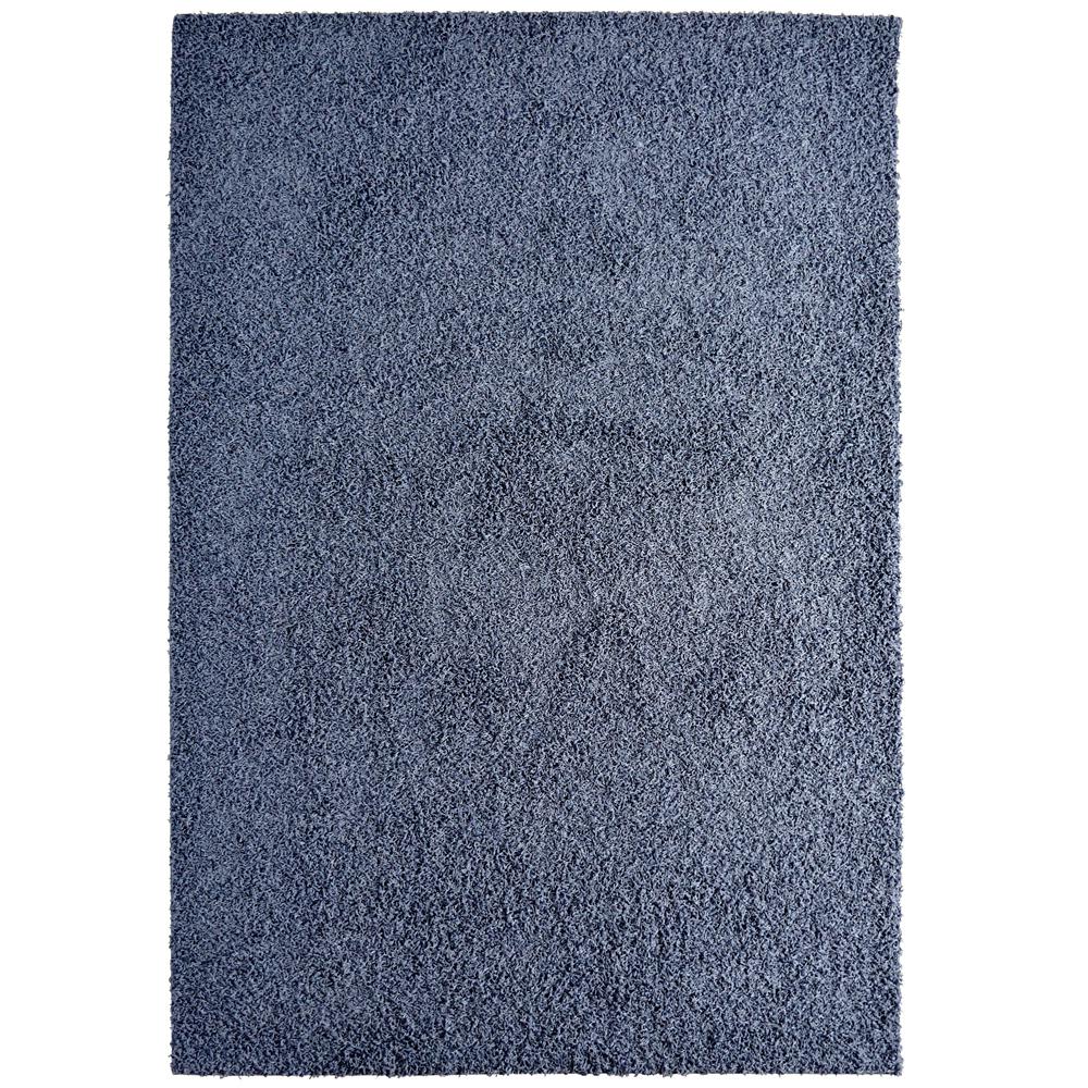 Lanart Custom Shag Indigo Blue 5 ft. x 7 ft. Indoor Area Rug