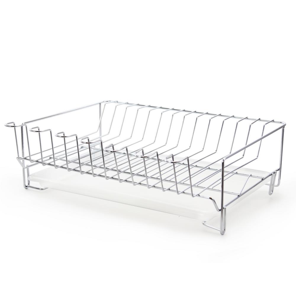 Better Chef 15 in. Stainless Steel Compact Dish Rack, Silver