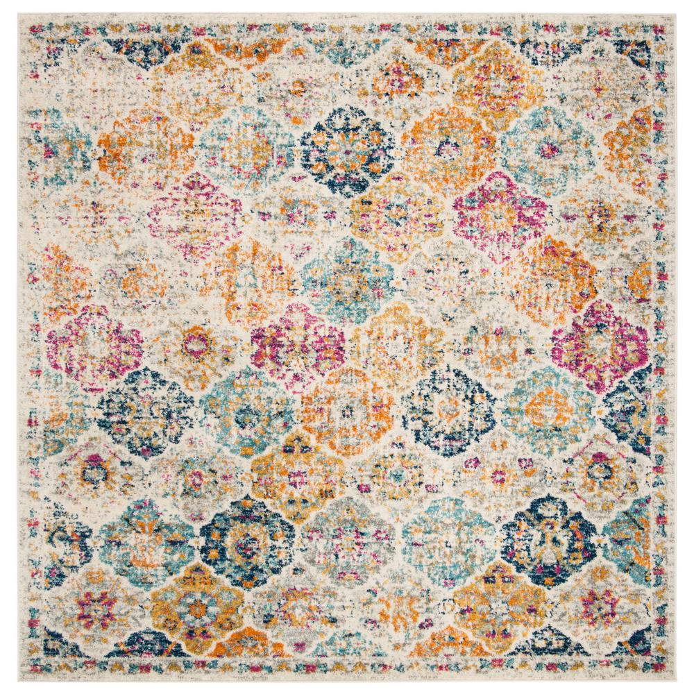 Safavieh Madison Cream Multi 9 Ft X Square Area Rug