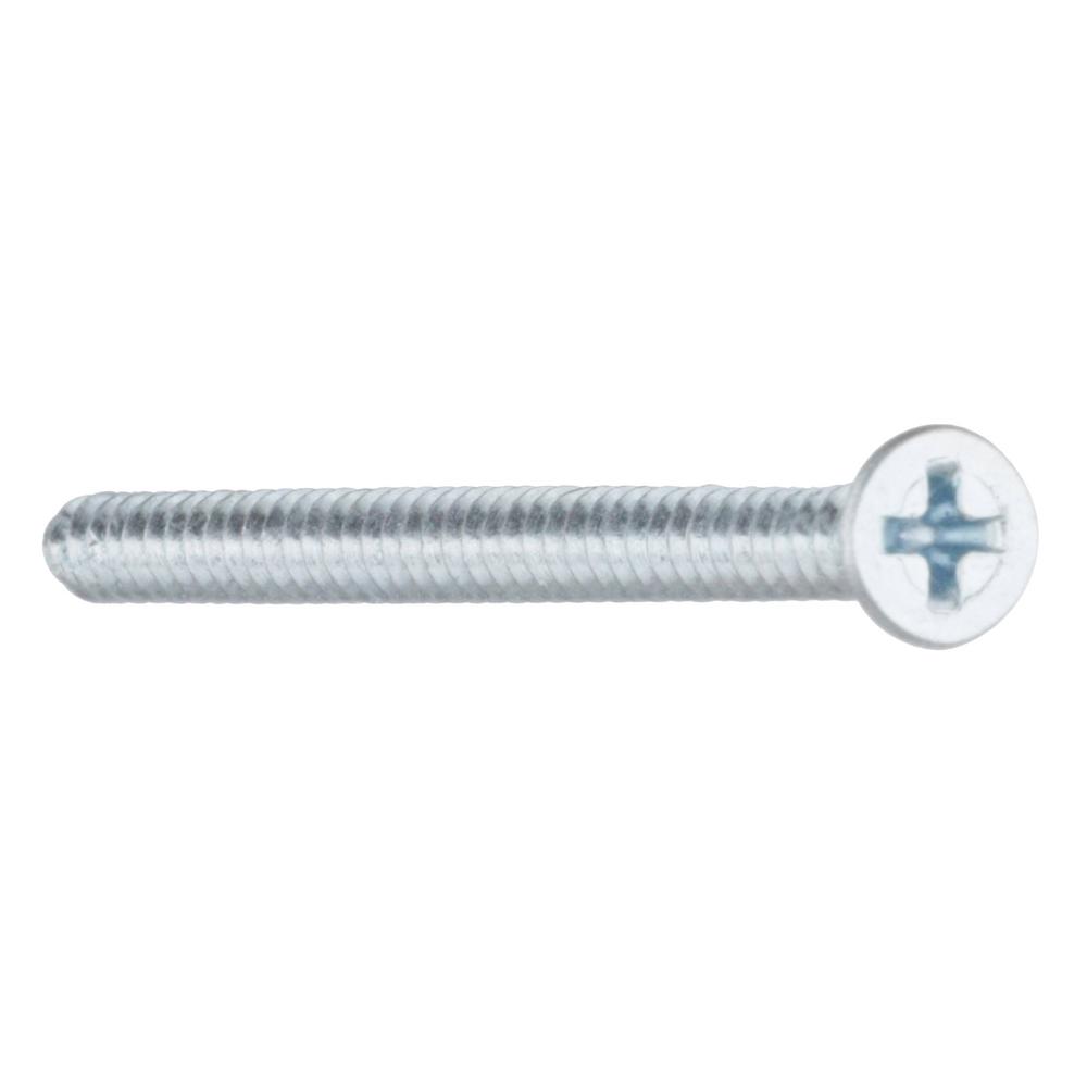 Self-Tapping Sheet Metal Screws TypeAB Flat Phillips Drive 2000 pcs Steel #10 X 2 Zinc Plated and Baked