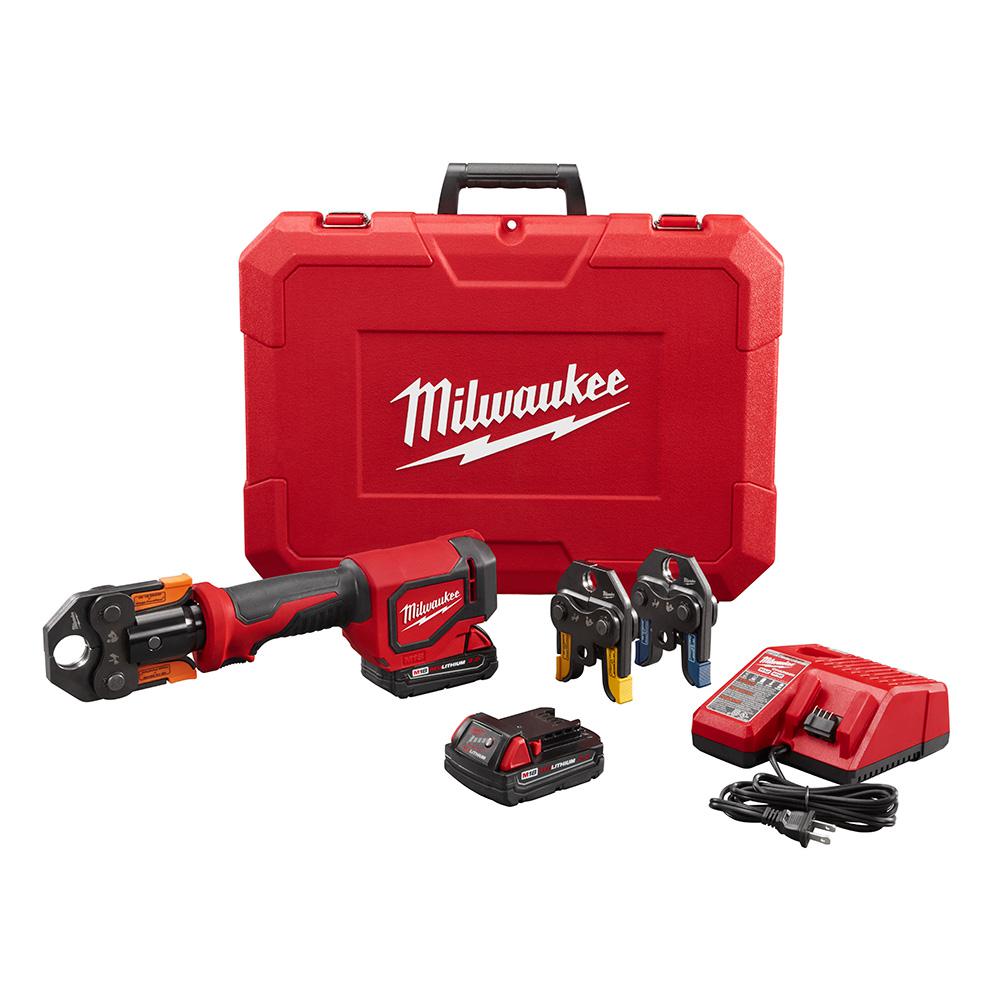Milwaukee M18 18-Volt Lithium-Ion Cordless Short Throw Press Tool Kit with Viega... by Milwaukee