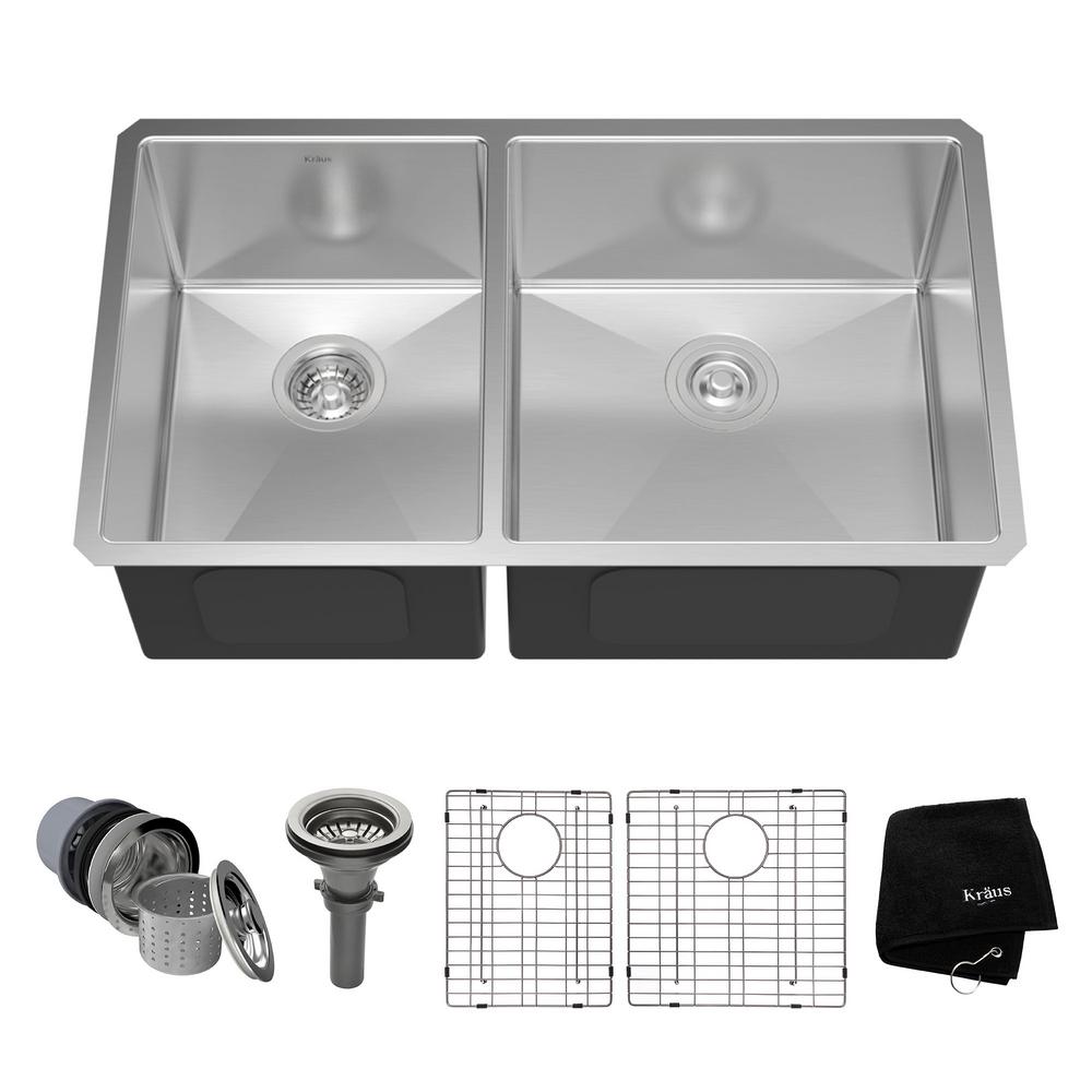 Stainless Steel Undermount Kitchen Sinks Kitchen Sinks The Home Depot